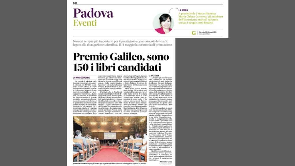 Premio Galileo, sono 150 i libri candidati